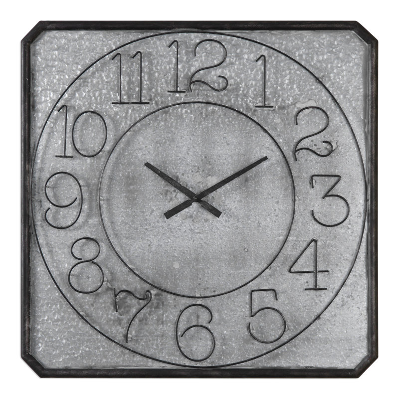 Oversized Square Wall Clock Birch Lane